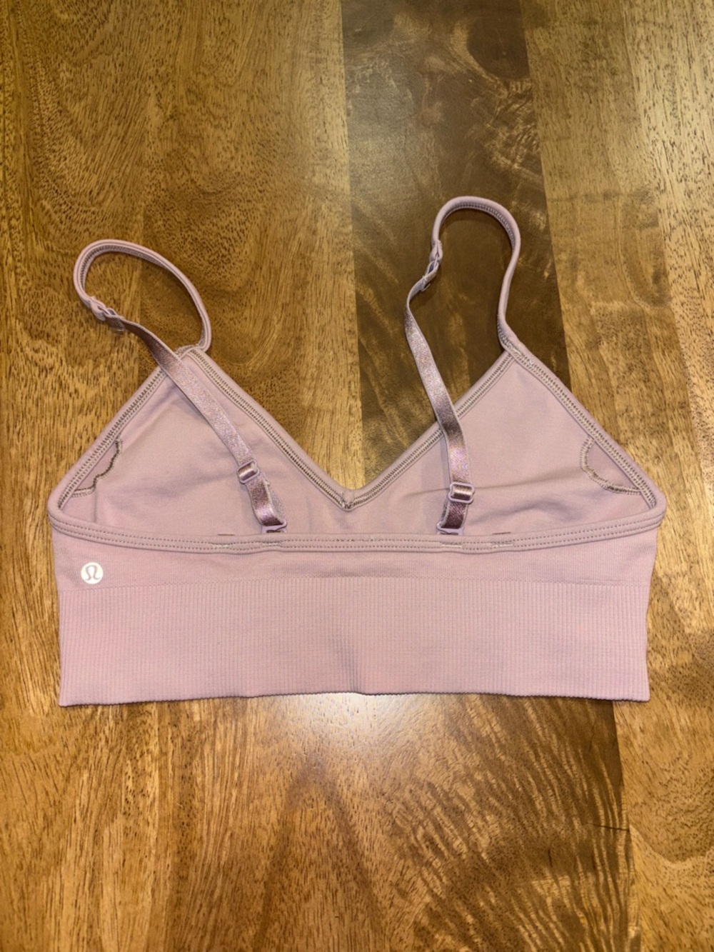 lululemon athletica Dusty Pink Seamless Bralette with Adjustable Straps